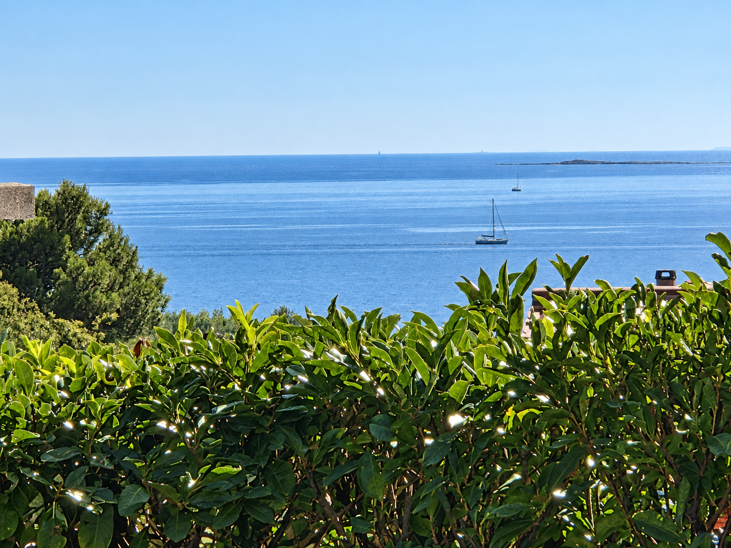Offener Meerblick von der privaten Terrasse von Elegance Krk – Sea & Garden